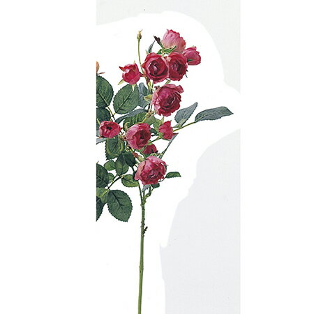 【造花】アスカ/ミニローズ×11 ラズベリー/A-36035-5R【07】【取寄】 造花（アーティフィシャルフラワー） 造花 花材「は行」 バラ