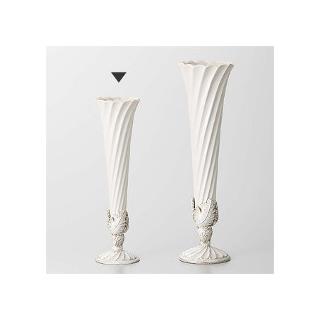 クレイ/HERITAGE　WHITE/150-344-170【01】【取寄】 花器、リース 花器・花瓶 陶器花器