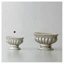 クレイ/victorian oval 12L5.5W7.5H　ANTIQUE SILVER/170-741-725【01】【取寄】 花器、リース 花器・花瓶 陶器花器