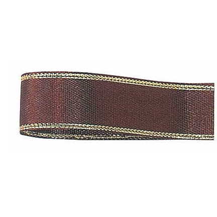 青山リボン/エルプラザ　18X30 #021[両面]/7788-21【01】 リボン サテンリボン ゴールドエッジサテンリボン