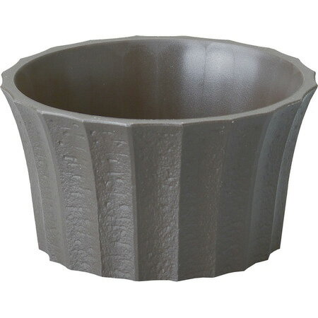 フラワーベース/LP　4号（丸型）　チョコ/178-66316-0【01】【07】[10個] 花器、リース 花器・花瓶 プラスチック・アクリル花器