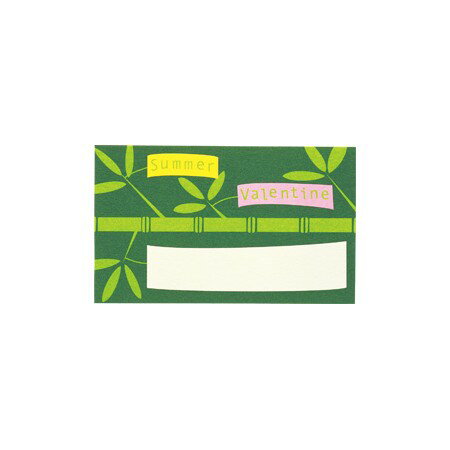 東京リボン/サマーV・カード（50枚）　＃02　ササ/36-80204-2【01】【取寄】 リボン シーズナルリボン サマーバレンタイン
