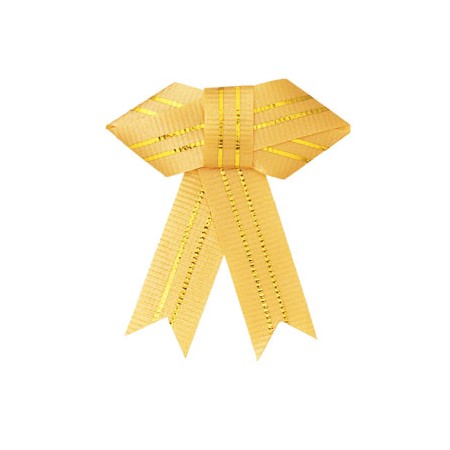 東京リボン/クロスタイリボン　15mm　ゴールド　200イリ/36-81510-6【01】 リボン 加工リボン リボン