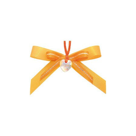 東京リボン/QBBハートエクセル（30個）　＃03　オレンジ/36-92822-3【01】 リボン 加工リボン リボン