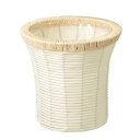 大橋新治商店/ホワイトホルツプランターK7/23-417【01】 花器、リース 花かご・フラワーバスケット フェイク素材バスケット