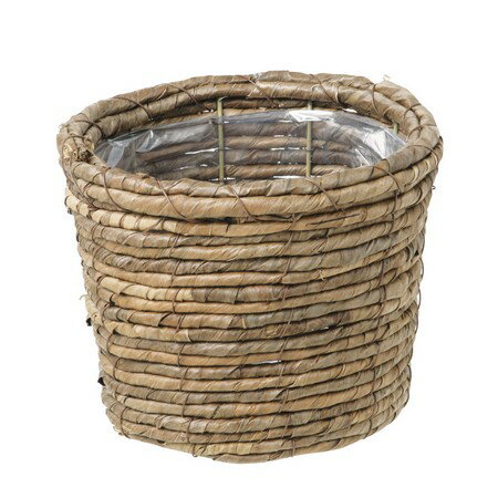 大橋新治商店/マイスラウンドプランターD4ブラウン/29-264【01】 花器、リース 花かご・フラワーバスケット その他 花かご