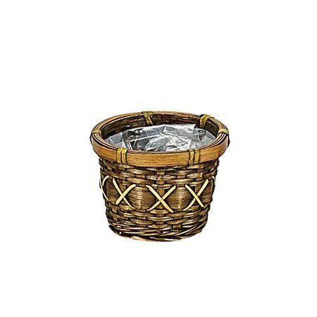 大橋新治商店/染竹プランターD2．5号/65-301【01】[10個] 花器、リース 花かご・フラワーバスケット その他 花かご