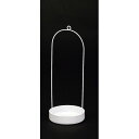 大橋新治商店/アイアン受け皿手付白大/10-013【01】 花器、リース 花器・花瓶 ワイヤー花器