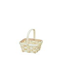 大橋新治商店/ウッドチップ長角手付/63-407【01】 花器、リース 花かご・フラワーバスケット その他 花かご