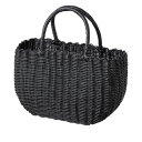 大橋新治商店/PPバッグ ブラック/18-110【01】 花器、リース 花かご・フラワーバスケット フェイク素材バスケット