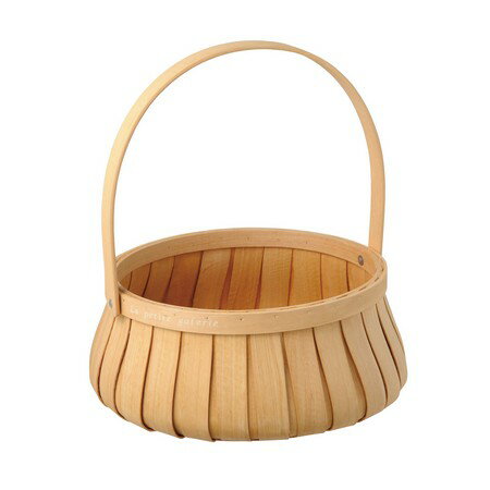 大橋新治商店/クルビス　ラウンドバスケットL/73-527【01】 花器、リース 花かご・フラワーバスケット ..