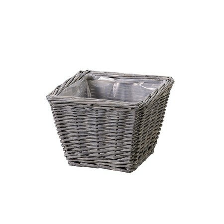 大橋新治商店/ウオッシュバスケットスクエアD4/11-954【01】[6個] 花器、リース 花かご・フラワーバスケット その他 花かご