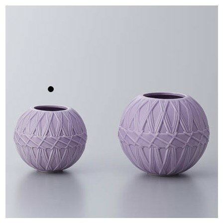 クレイ/temari　MATT PURPLE/326-611-651【01】【取寄】 花器、リース 花器・花瓶 陶器花器