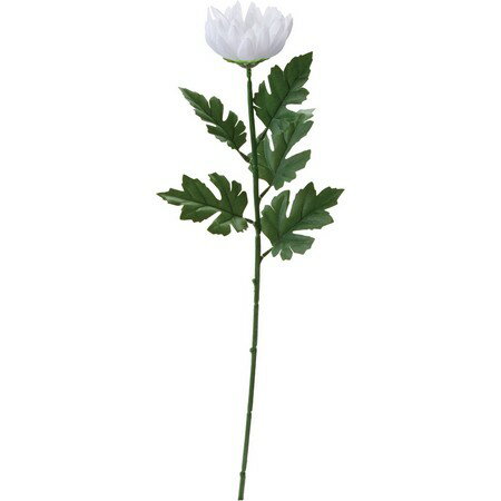【造花】YDM/シングルマム　ホワイト/FF2828-W【01】【取寄】 造花（アーティフィシャルフラワー） 造花 花材「か行」 キク（菊）・ピンポンマム