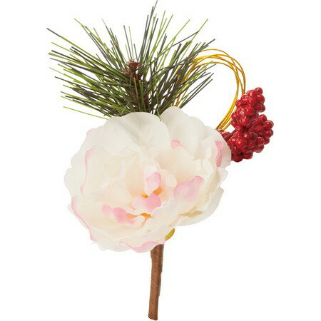 【造花】YDM/ボタンミックスピック ホワイト/FS5161-W｜芍薬・牡丹【01】【取寄】《 造花（アーティフィシャルフラワー） 造花 花材「さ行」 シャクヤク（芍薬）・ボタン（牡丹）・ピオニー 》