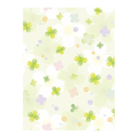 ササガワ/包装紙 ラブリーフォー 半才判 50枚/49-1513【01】 ラッピング用品 、梱包資材 ラッピングペーパー(包装紙) 包装紙(平判)