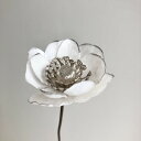 【造花】アスカ/アネモネピック ホワイト/A-39676-1【01】 造花(アーティフィシャルフラワー) 造花 花材「あ行」 アネモネ