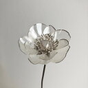 【造花】アスカ/アネモネピック パール/A-39676-31【01】 造花(アーティフィシャルフラワー) 造花 花材「あ行」 アネモネ