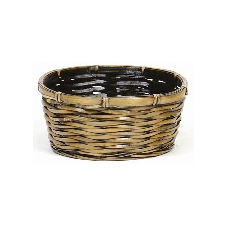 SG Wonder zone/青海編バンブー丸手なし　L/202-204【07】[10個] 花器、リース 花かご・フラワーバスケ..