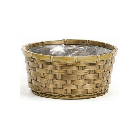 SG Wonder zone/巾広バンブー丸アレンジ3L/203-206【07】 花器、リース 花かご・フラワーバスケット その他 花かご