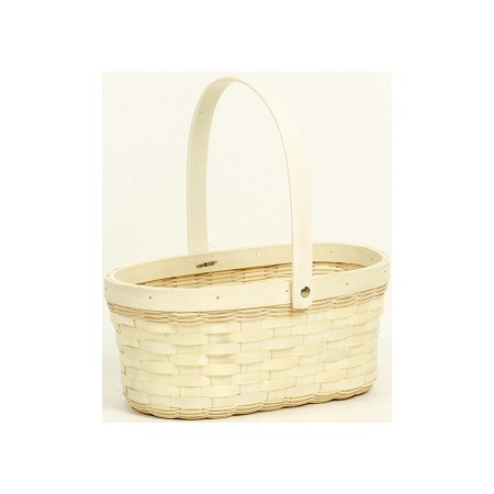 SG Wonder zone/L付美白乃樹連鉢手付4号用/728-40T【07】 花器、リース 花かご・フラワーバスケット その他 花かご