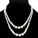 ネックレス (#a99) 2連パール 当日発送 ロングネックレス レディース 上品 フェイクパール 大粒 結婚式 パールネックレス 女性 アクセサリー 韓国