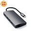 Satechi V2 ޥ USB-C ϥ 8-in-1 ڡ쥤 4K HDMI 60Hz ͥå USBC PD SDɥ꡼ USB3.0ݡx3