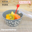 食品保存容器 美濃焼 プランタリー軽量切立パックS(ベリー・グレー) 蓋付き 梅干し入れ 梅干し保存容器 佃煮 小鉢 便利 エコ|和食器 陶器 三階菱