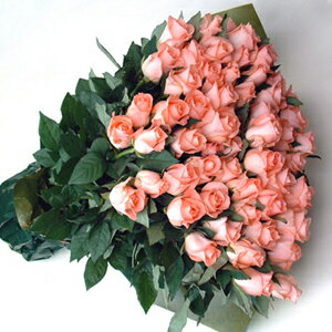 ピンクのバラの花束 1本