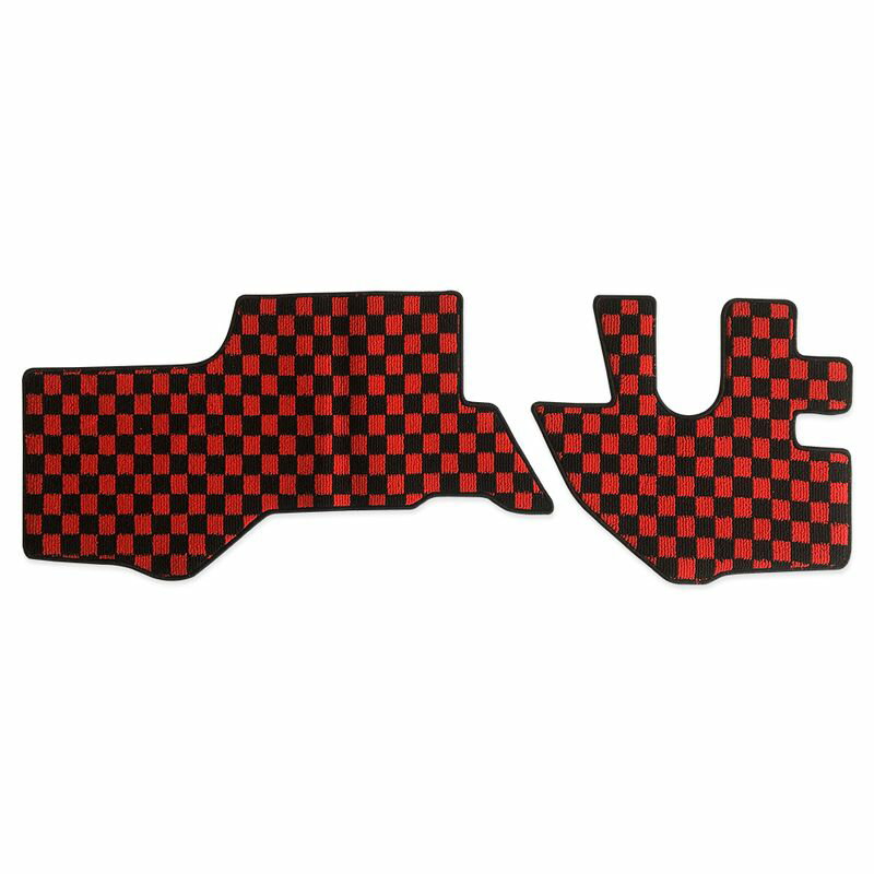 07エルフ タイタン アトラス コンドル 標準 シングルキャブ ダブルキャブ フロアマット F レッド x ブ..