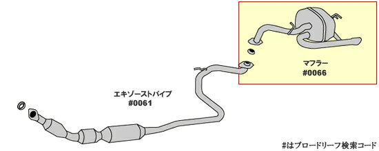 カローラアクシオNZE161/NRE161(2WD) 車検対応　新品マフラー ■ 純正同等 HST　039-81T