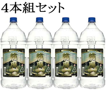 【芋焼酎】　薩摩一　4本組セット　アルコール度数：25度　1本の容量：4L（4000ml）　製造元：若松酒造[鹿児島県]　【条件付送料無料】(沖縄県全域と各県離島地域は無料対象外、別途送料発生)