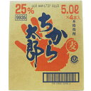 【麦焼酎】　ちから太郎　25度　5L　ペットボトル入　ケース（4本入）　若松酒造[鹿児島県]※2ケース以上や他商品とご一緒にご購入の場..