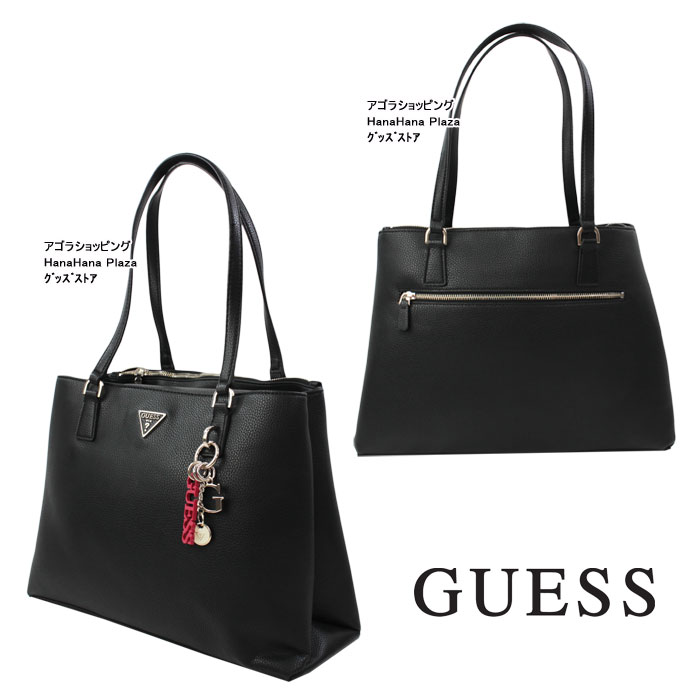 ゲス バッグ VG774223 BLACK BECCA チャーム付き トートバッグ バック ブラック GUESS ab-357800 ブランド