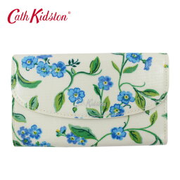 財布 ＊【SALE】キャスキッドソン 折財布 106141118286102 Cream Foldover Wallet 三つ折り財布 花柄 Cath Kidston ab-464100 ブランド