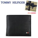 ＊トミーヒルフィガー 財布 31TL25X003 TOMMY HILFIGER OXFORD オックスフォード レザー 二つ折り財布 メンズ トミー ag-932400 ブランド