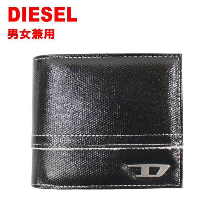 ディーゼル 財布（メンズ） ＊ディーゼル 財布 X08441 PS167 T8013 BK 二つ折り財布 ウォレット DIESEL レディース メンズ 男女兼用 ab-480400 ブランド