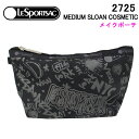 レスポートサック ポーチ（レディース） ＊【ポスト投函可】 レスポートサック ポーチ 2725 F841 LESPORTSAC CITY SCRIPT LeSportsac ミディアム スローン コスメティック MEDIUM SLOAN COSMETIC 化粧ポーチ メイクポーチ 小物入れ レスポ ab-410700 ブランド