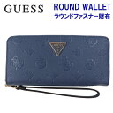 *ゲス 財布 PG840346 NAVY GUESS ゲス 浮きロゴプレート ラウンドファスナー財布 長財布 ab-495600 ブランド