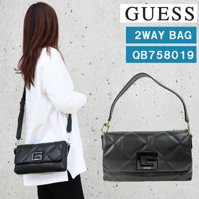 【GUESS】2wayショルダーハンドバッグ 美品】GUESS 2wayバッグ ショルダーバッグ ハンドバッグ ゲス