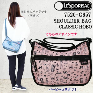 レスポートサック バッグ 7520 G657 BARBIE LIFE バービーコラボ 斜め掛け ショルダーバッグ CLASSIC HOBO クラシック ホーボー LESPORTSAC ab-493400 ブランド