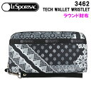 レスポートサック 長財布 レディース ＊レスポートサック 長財布 3462 E786 PATCHWARK LACE Lesportsac TECH WALLET WRISTLET ラウンドファスナー 財布 ab-60147 ブランド