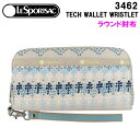 レスポートサック ＊レスポートサック 長財布 3462 E775 COZY FAIRISLE Lesportsac TECH WALLET WRISTLET ラウンドファスナー 財布 ab-60149 ブランド