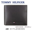 ＊トミーヒルフィガー 財布 31TL25X005　TOMMY HILFIGER　レザー 二つ折り財布 型押しロゴ 折財布 メンズ トミー ag-885500 ブランド 3