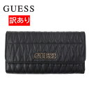 訳あり返品不可 cc-4057 ゲス 財布 VG787166 BLACK ボタンホック 3つ折り ブラック 黒 クロ 長財布 サイフ 男女兼用 ブランド