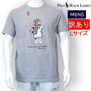 訳あり返品不可 cc-4186 ポロ ラルフローレン メンズ ベアデザイン クルーネック Tシャツ Lサイズ 半袖 710707683003 POLO Ralp...
