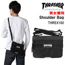 【処分セール】スラッシャー バッグ THREX100 THRASHER サコッシュ メッセンジャー ショルダーバッグ 底部リフレクター マチなし 男女兼用 ag-1112 ブランド