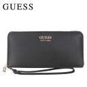 *ゲス 財布 VG798146 BLACK LITTLE PARIS SLG GUESS ラウンドファスナー財布 長財布 ab-437800 ブランド