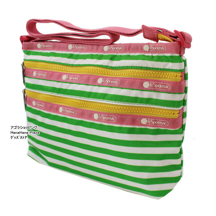 レスポートサック バッグ 3352 F175 SHOREY STRIPE GREEN ショーリー ストライプ グリーン QUINN BAG クイーンバッグ ショルダーバッグ 斜め掛け LESPORTSAC ag-2124 ブランド