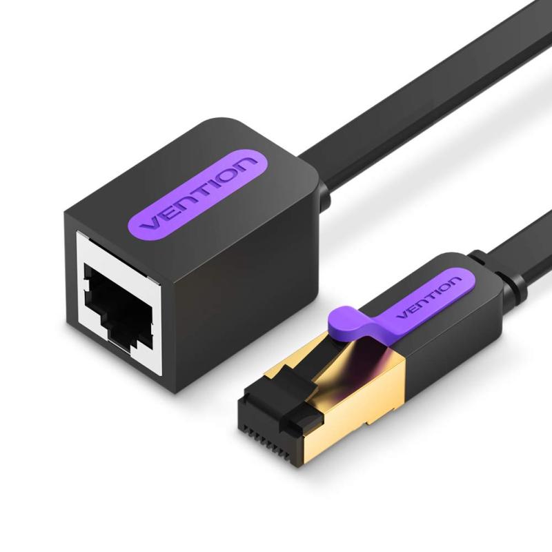 RJ45 Cat7イーサネット延長ケーブル、VENTIONイーサネットケーブル延長ケーブルCat7延長パッチケーブルRJ45コードシールドメスコネクタ